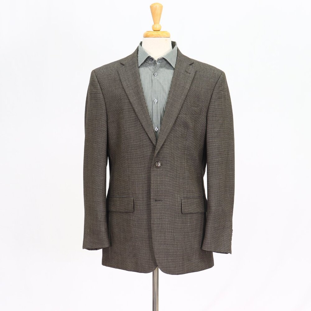 Jos. A. Bank 42L Gray Solid 2-Button Sport Coat Blazer Jacket T292